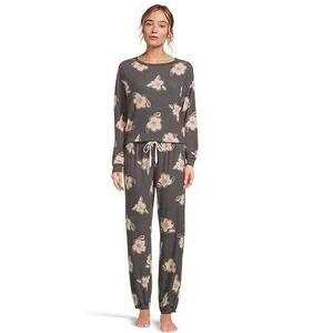 Honeydew Intimates Star Seeker Lounge Set Black Magnolias Women Small